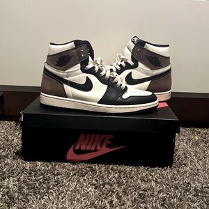 Jordan 1 mochas basically brand new the bottom is a bit worn